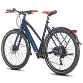 FAFREES F700W Urban Commuter E-Bike 250W 36V10AH Battery Aluminum Frame Hydraulic Brakes - Blue